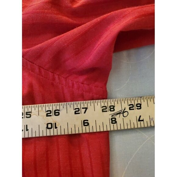 Wrangler Men's Pearl Snap Red On Red Stripe Western Shirt 2X Hollywood Cowboy - Picture 6 of 9